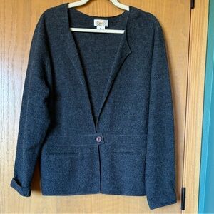 Talbots Charcoal Wool Blazer
